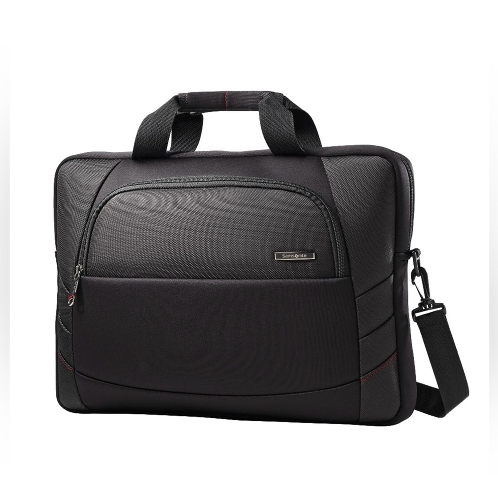 Samsonite laptop carry case w/adj straps un-used blk